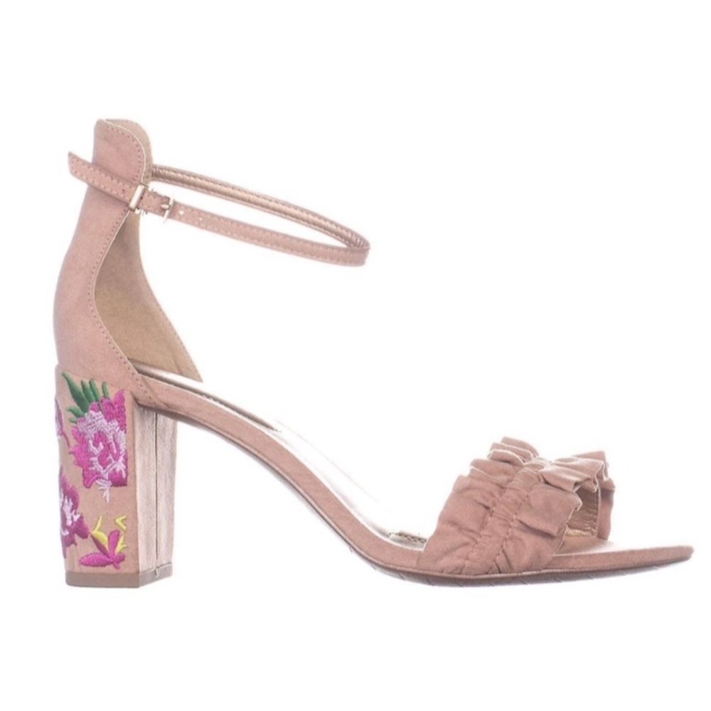 Pink/Nude Ruffle Heels